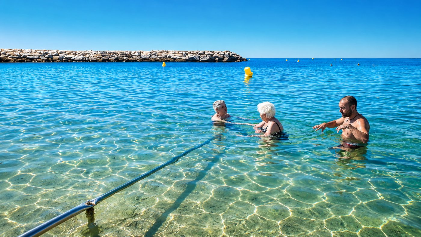 Bany adaptat a la platja